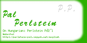 pal perlstein business card
